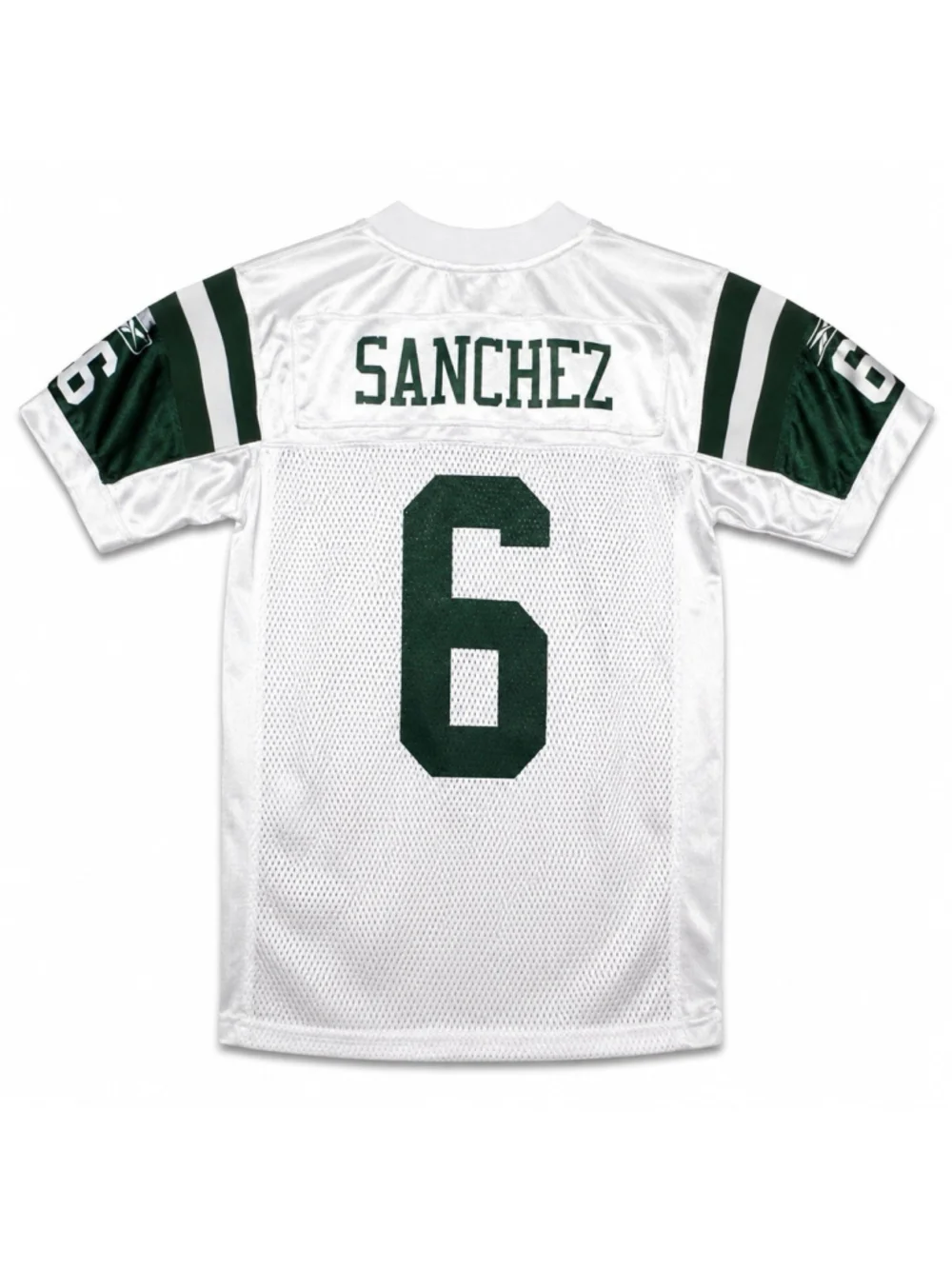 Reebok New York Jets Jersey Mark Sanchez #6 White/Green NFL Football Men's XL